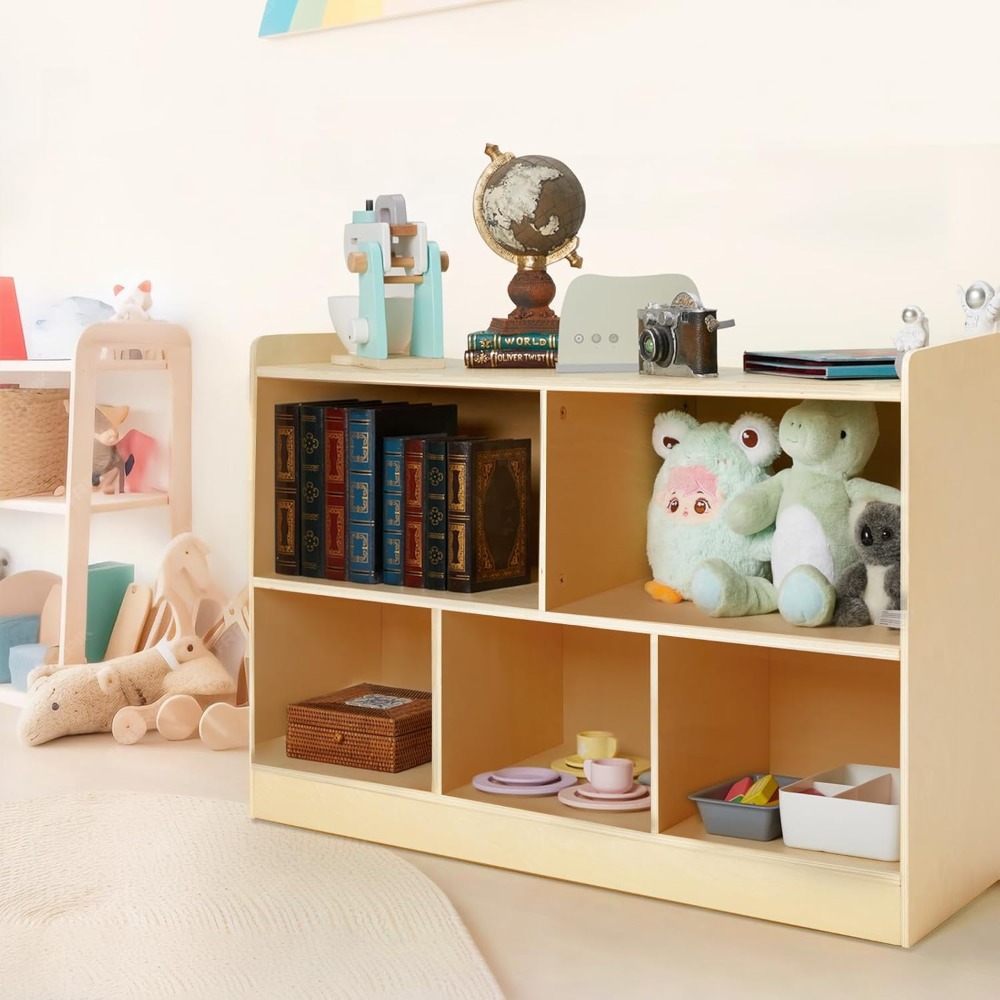 Montessori Shelf Toy - Organizador de Juguetes de Madera Montessori,