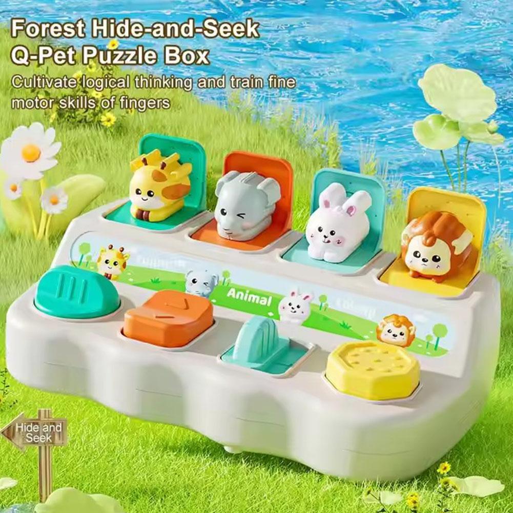 Kids Educational Box - Juguetes de Animales Pop-up Montessori y