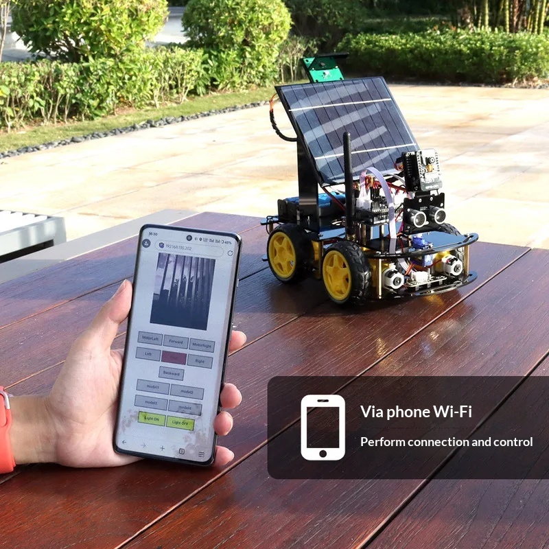 Coding Robot Toy - Coche Robótico Programable con Cámara ESP32