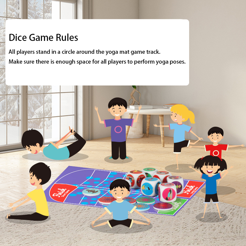 Kids Yoga Education - Juguete de dados de Yoga, dados