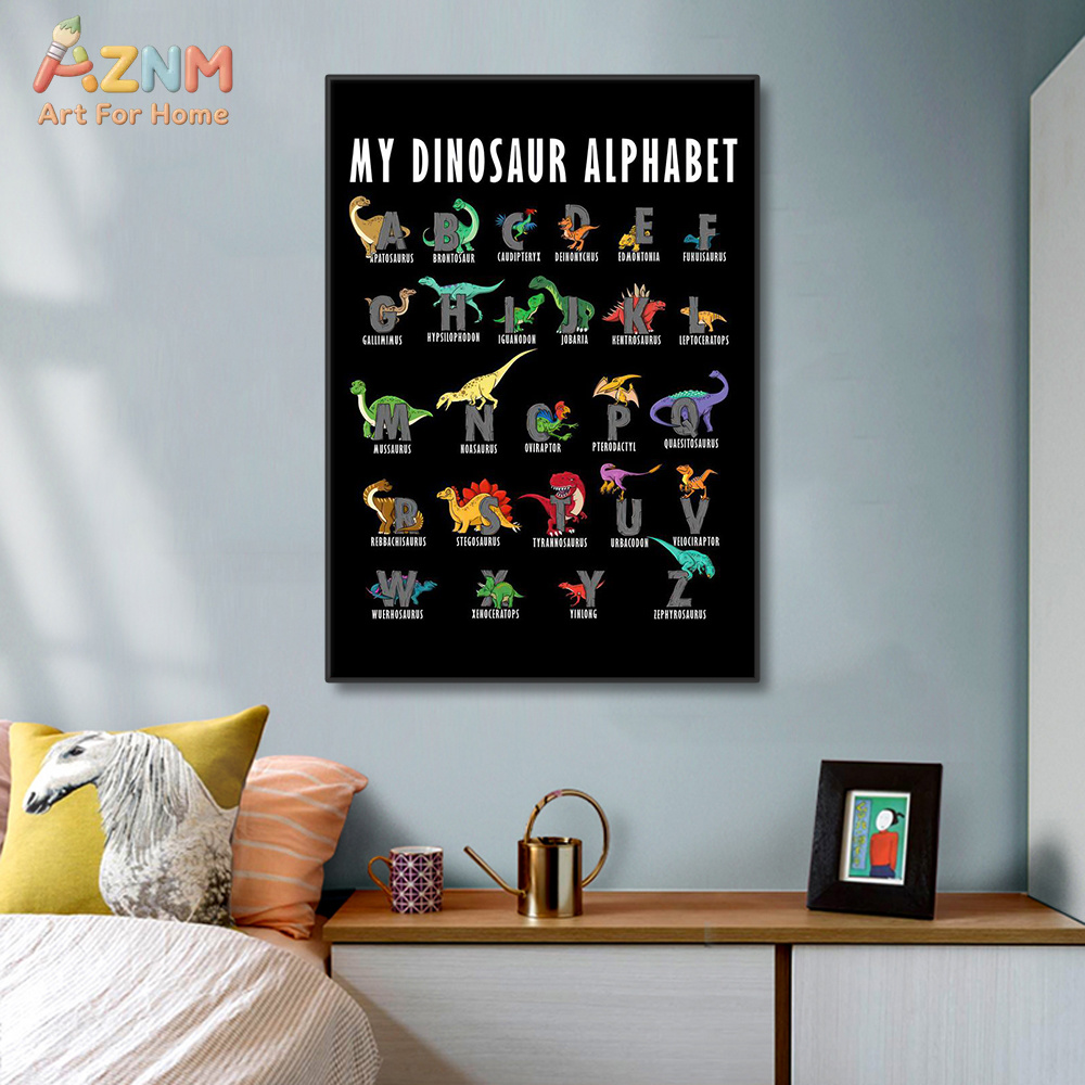 Background For Kids Education - AZNM Impresión artística en lienzo del