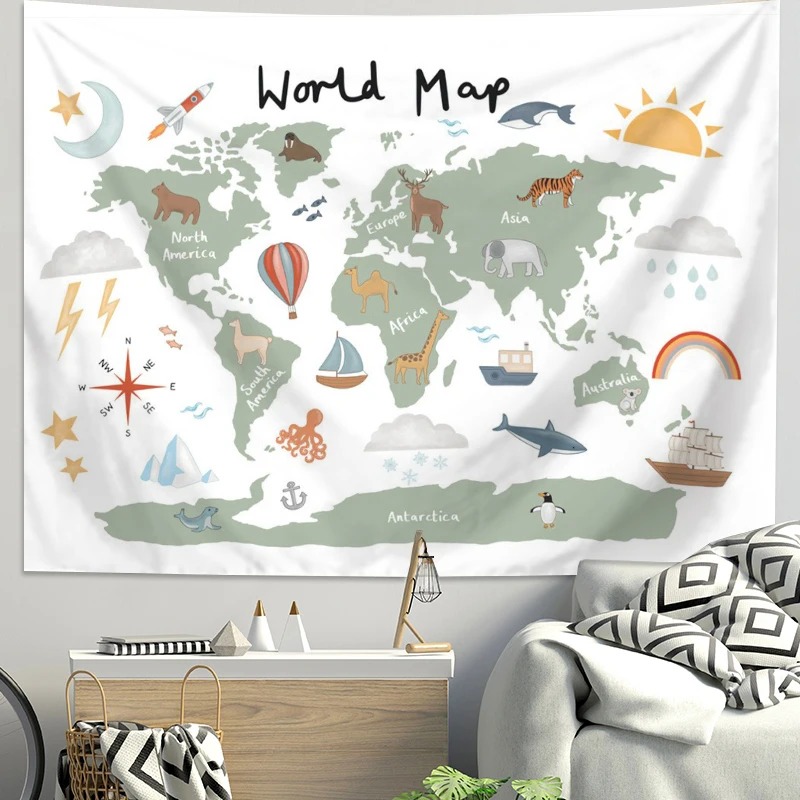 Background For Kids Education - Tapiz de Pared de Poliéster con