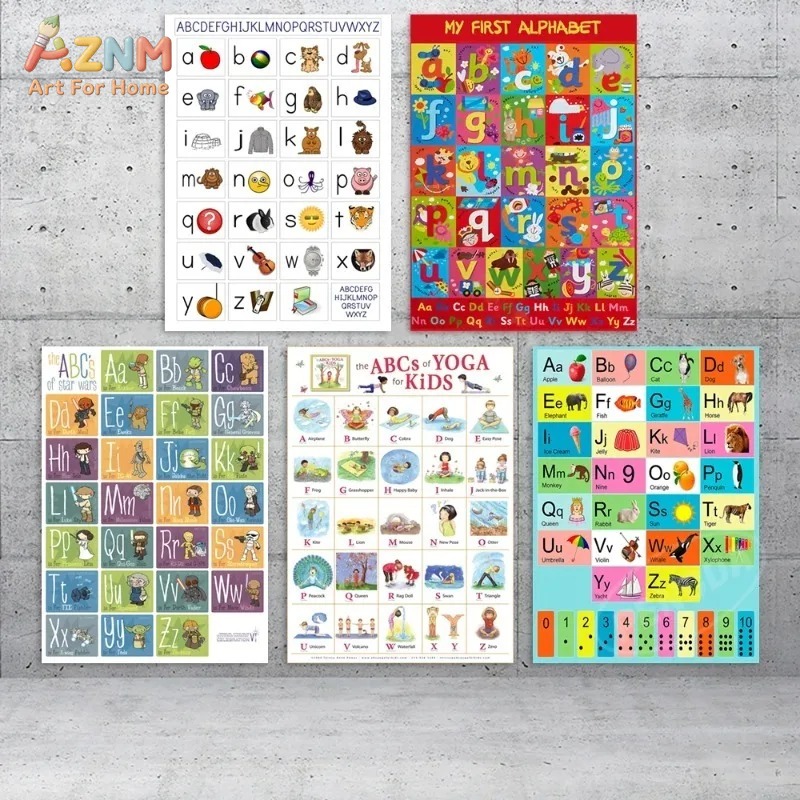 Kids Yoga Education - AZNM Póster de lienzo sin marco