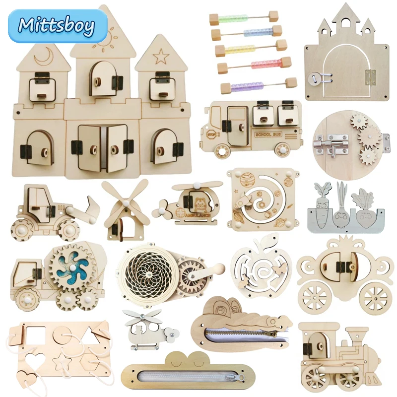 Kids Education Calculator - Tablero ocupado Montessori, accesorios de madera