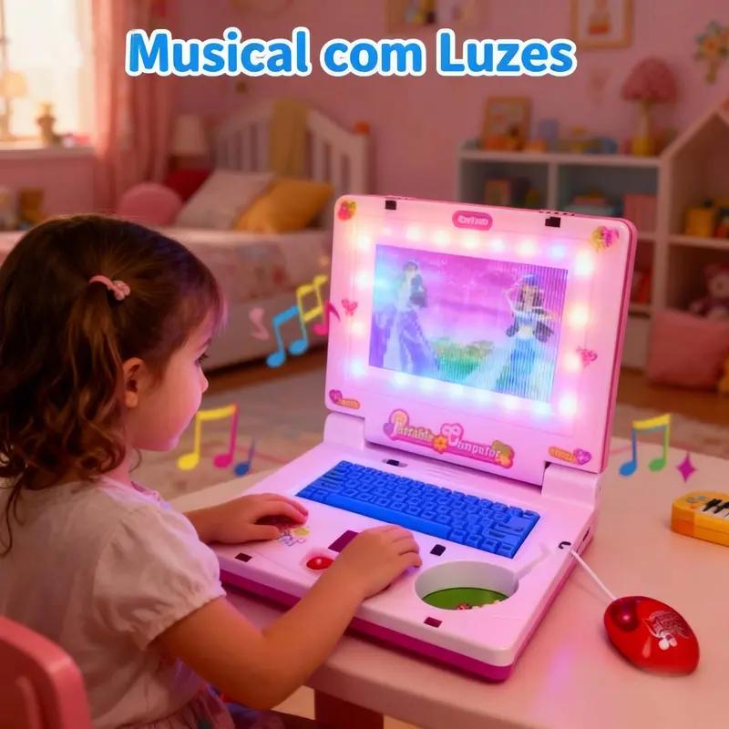 Kids Education Laptop - Mini Laptop de Juguete Musical, Portátil,