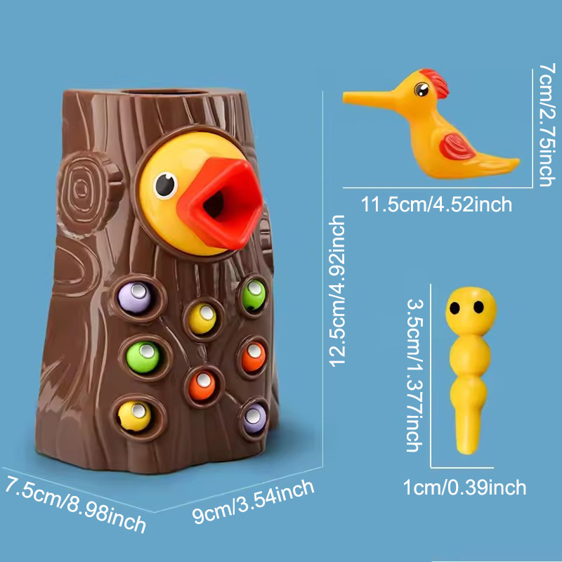 Rompecabezas de pájaro carpint - Montessori Shelf Toy reseña y precio