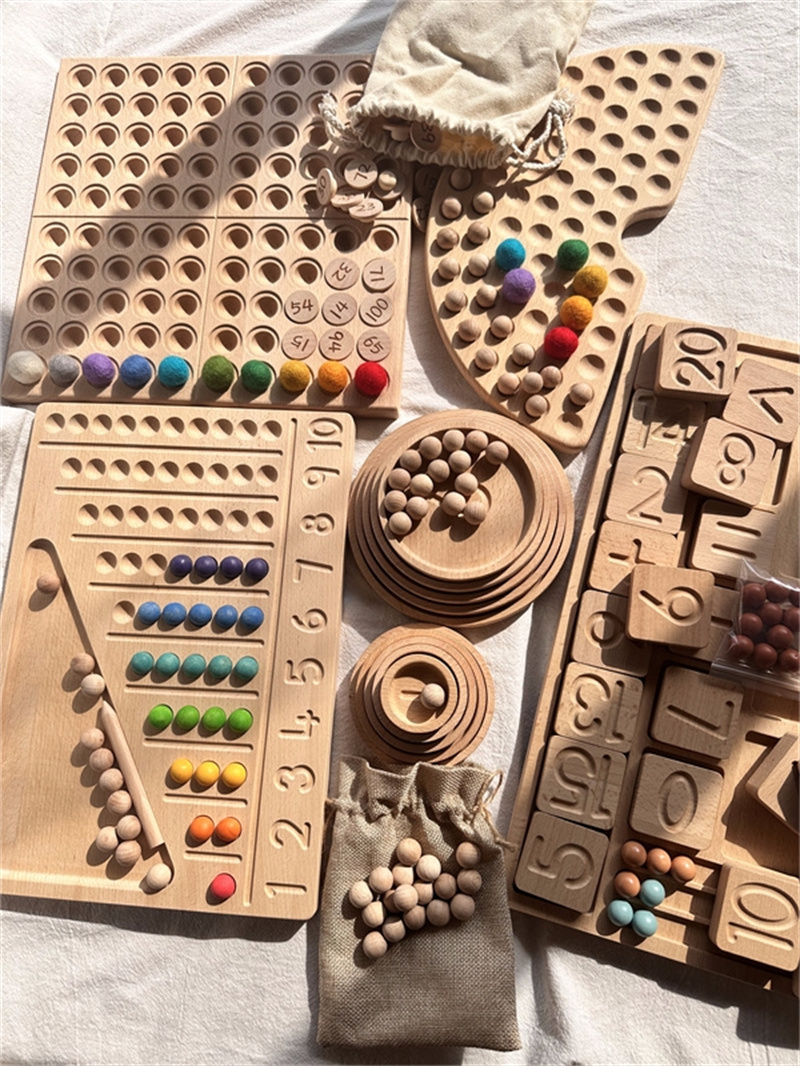 Juguetes sensoriales de madera - Montessori Shelf Toy reseña y precio