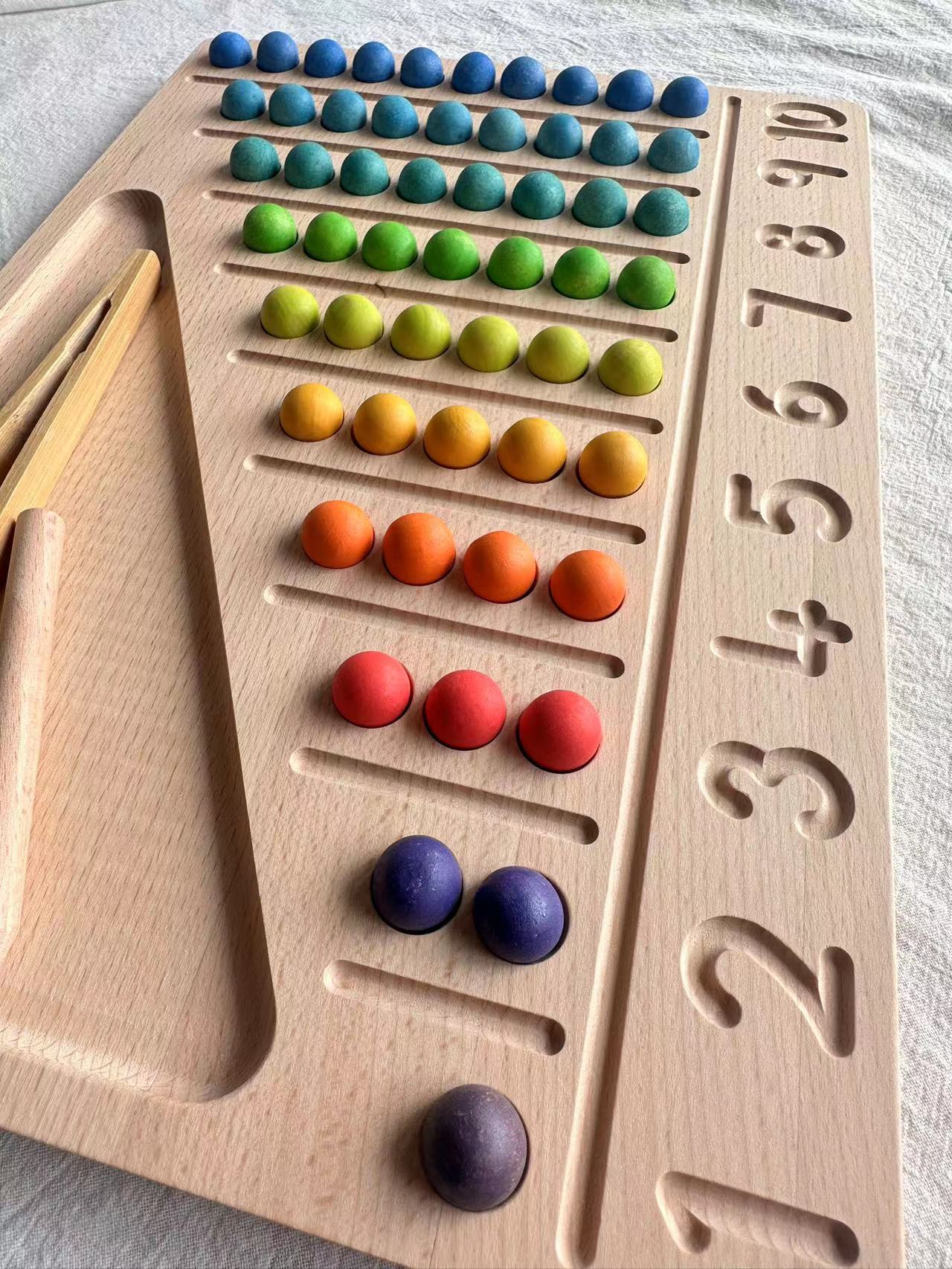 Juguetes sensoriales de madera - Montessori Shelf Toy reseña y precio
