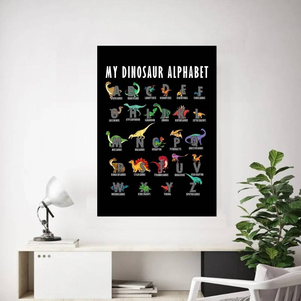 Póster de papel con alfabeto d - Background For Kids Education reseña y precio
