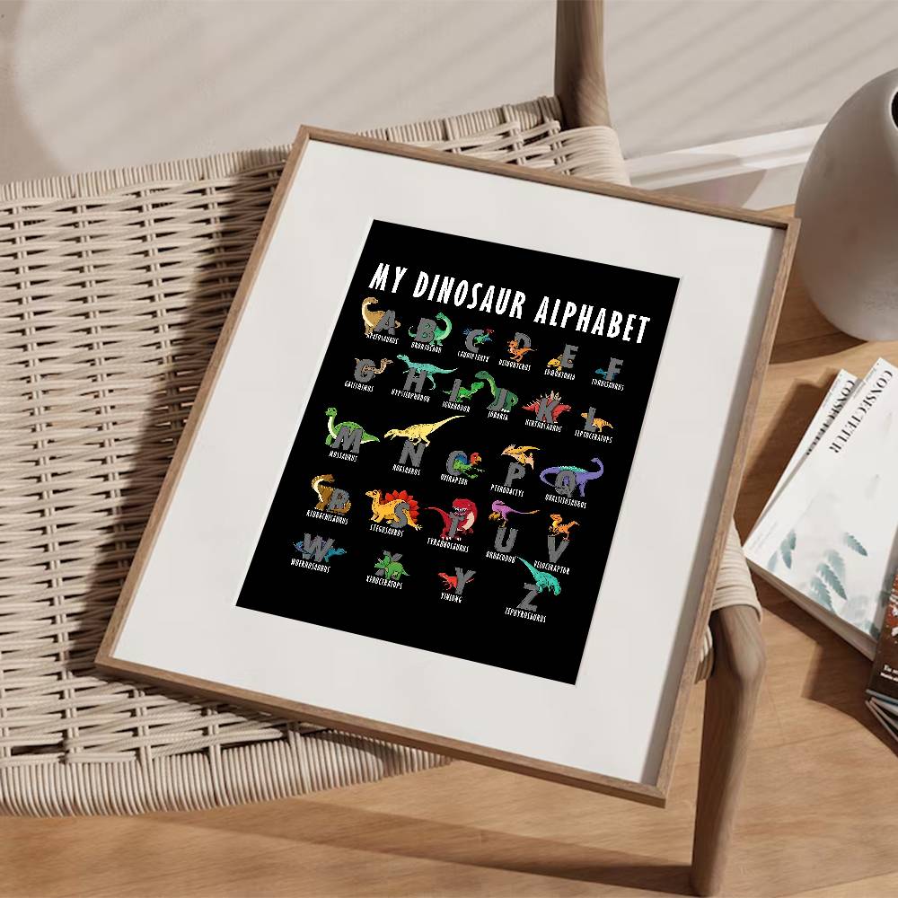 Póster de papel con alfabeto d - Background For Kids Education reseña y precio