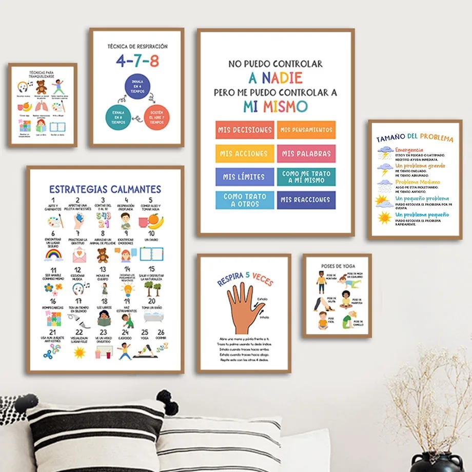 Póster educativo para niños en - Kids Yoga Education reseña y precio