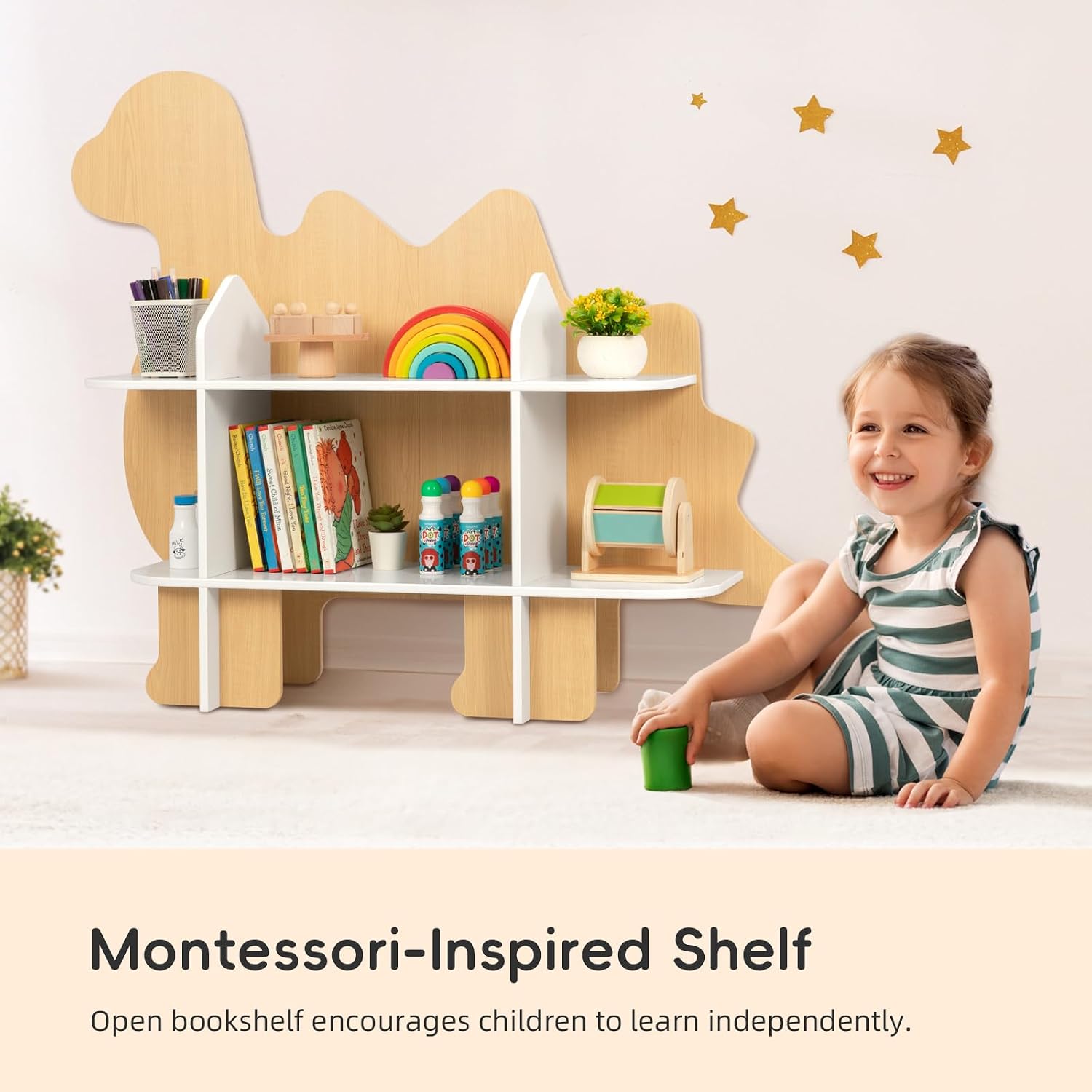 Estantería de Dinosaurios de 2 - Montessori Shelf Toy reseña y precio