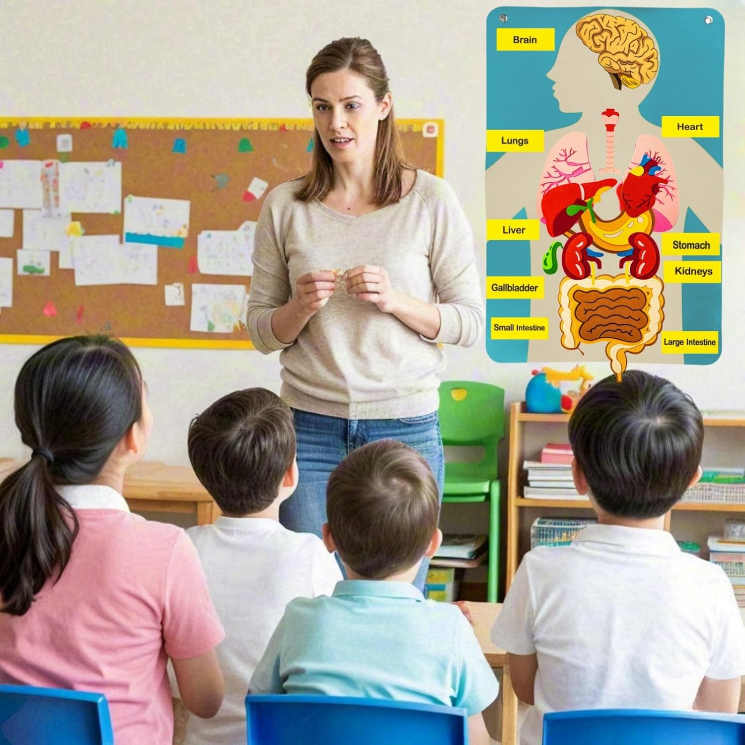 Piezas del cuerpo humano, tabl - Kids Education Story reseña y precio