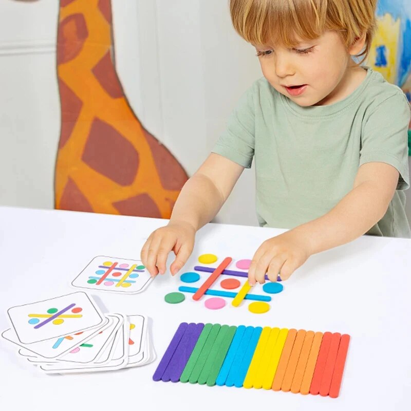 Palo de arcoíris para niños, r - Kids Educational Box reseña y precio