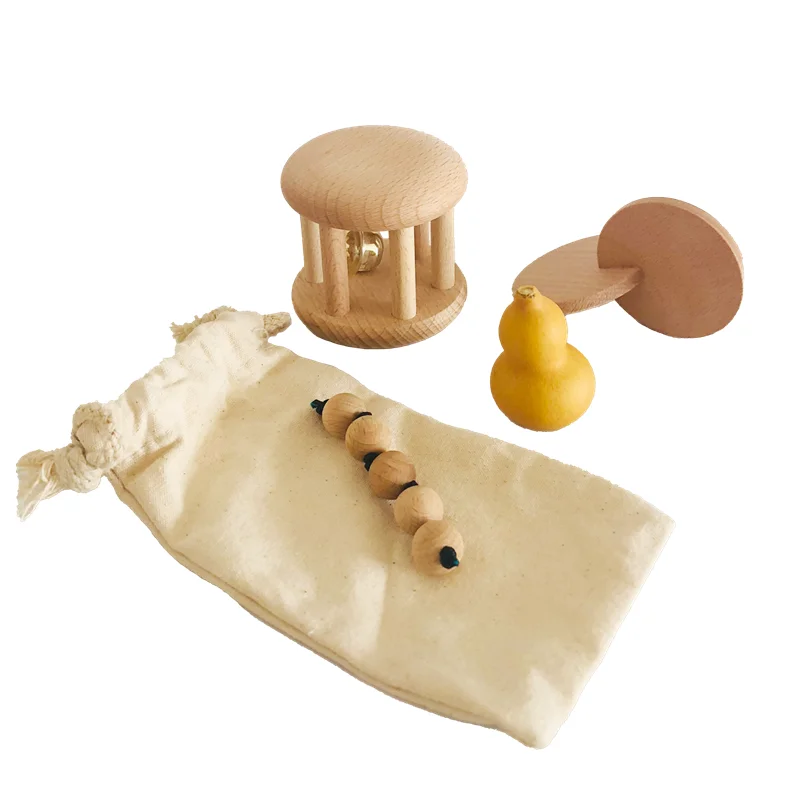 Sonajero de campana de madera  - Kids Educational Box reseña y precio