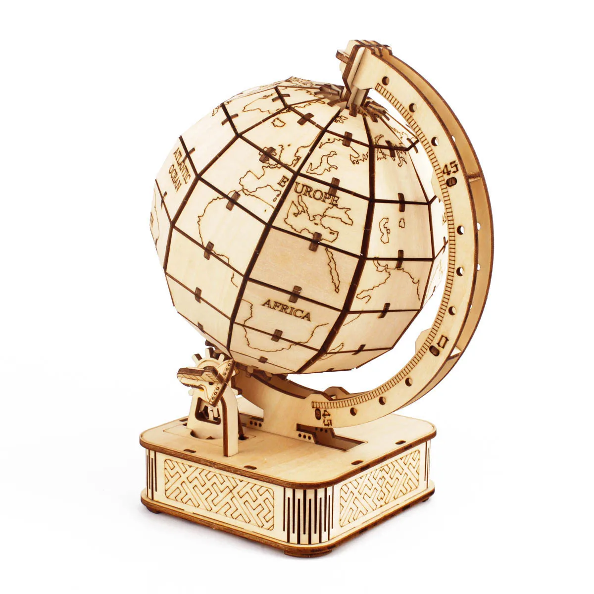 Rompecabezas de madera con glo - Puzzle Map World reseña y precio