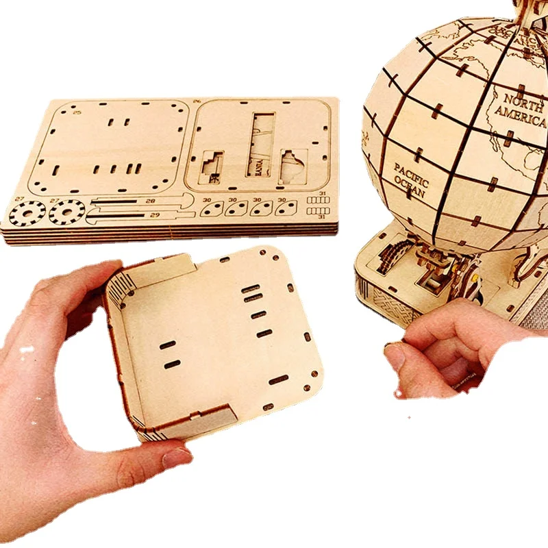 Rompecabezas de madera con glo - Puzzle Map World reseña y precio