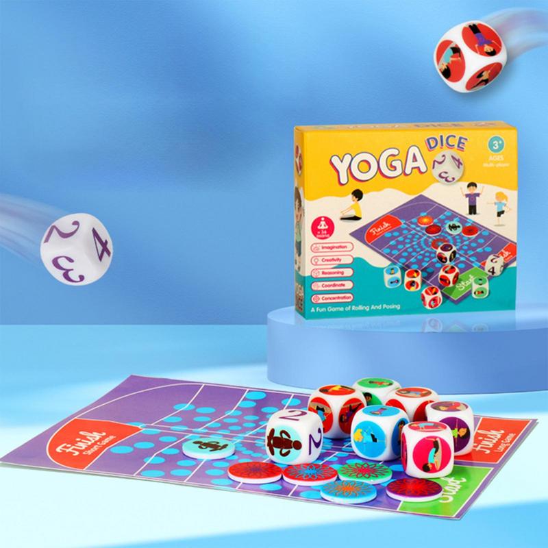 Dados de ejercicio para niños, - Kids Yoga Education reseña y precio