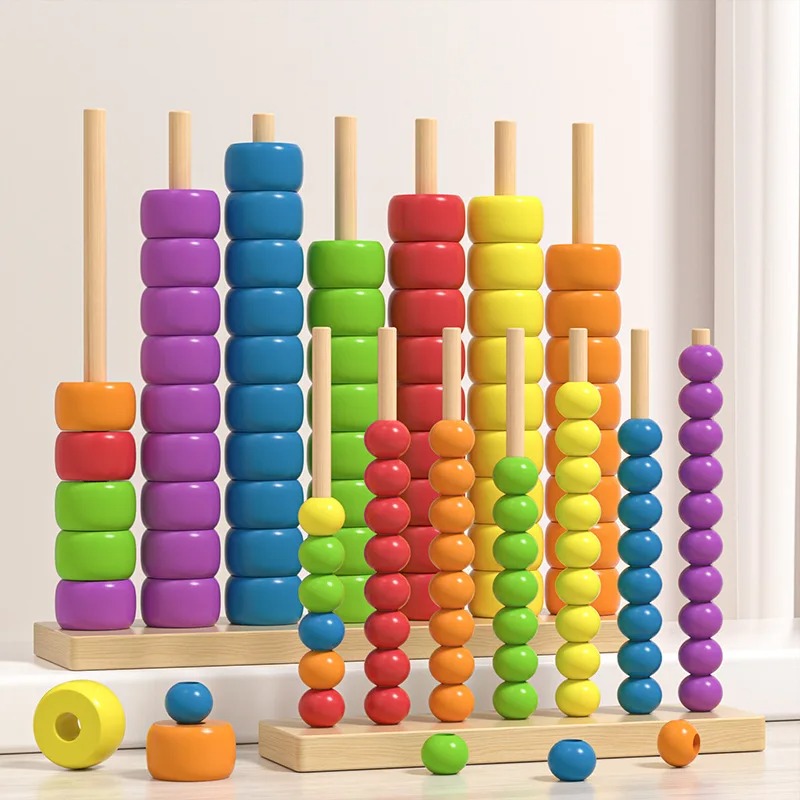 Ábaco de Madera Montessori, Ju - Kids Education Calculator reseña y precio