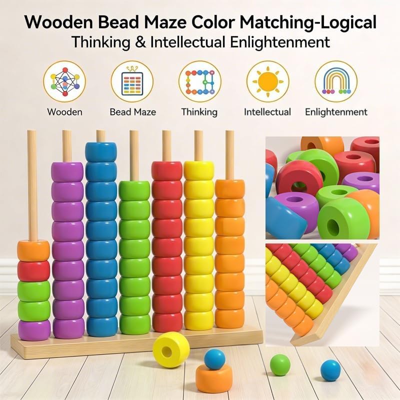 Ábaco de Madera Montessori, Ju - Kids Education Calculator reseña y precio