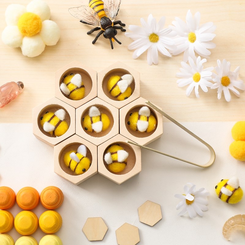 Juguetes Sensoriales de Abeja  - Montessori Shelf Toy reseña y precio