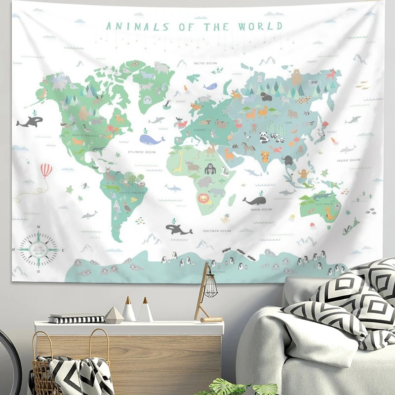 Tapiz de Pared de Poliéster co - Background For Kids Education reseña y precio
