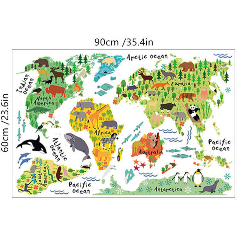 Vinilos Decorativos de Pared c - Puzzle Map World reseña y precio