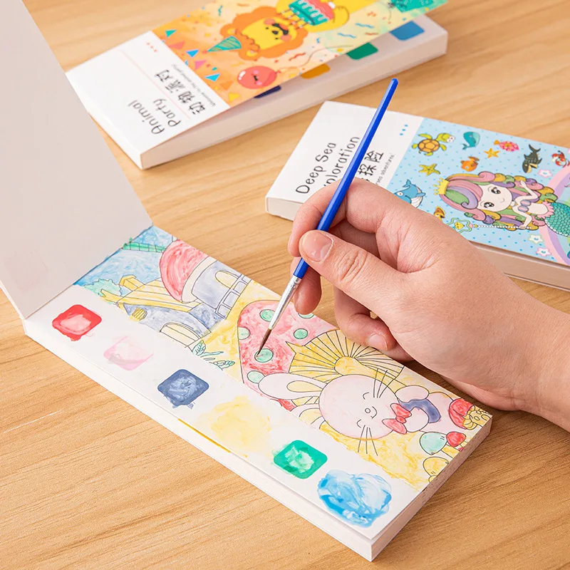 Libro de pintura de acuarela p - Kids Education Laptop reseña y precio