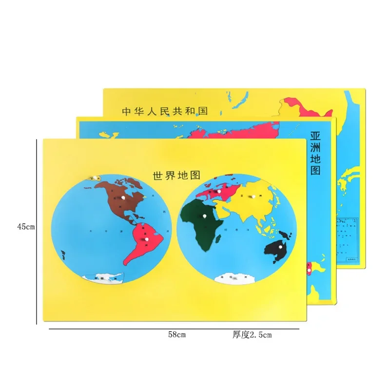 -Juguetes educativos para ense - Puzzle Map World reseña y precio