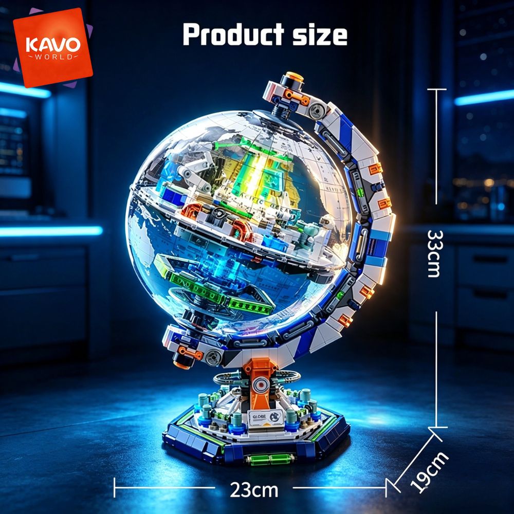 KAVOWORLD Set de Bloques de Co - Puzzle Map World reseña y precio