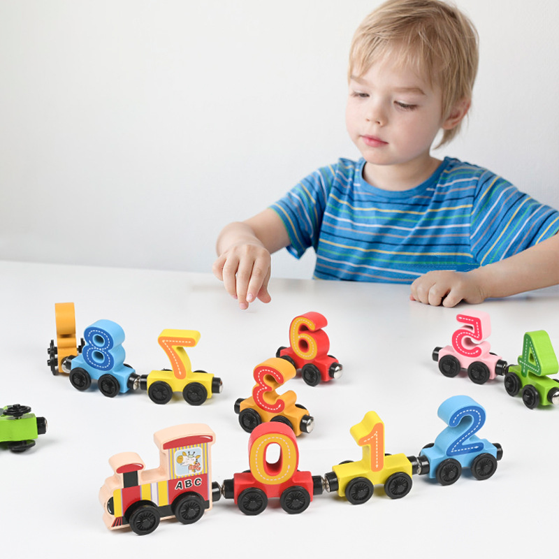 Tren de juguete de madera Mont - Kids Educational Box reseña y precio