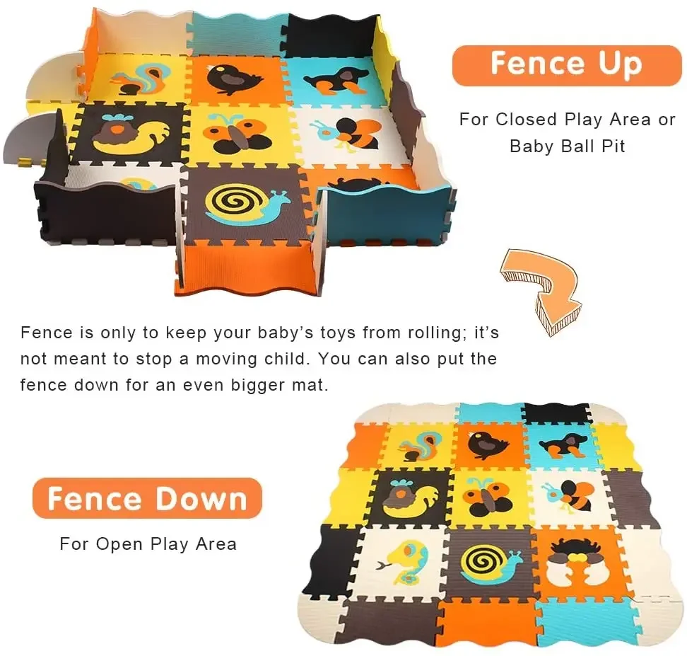 Alfombra de juego con diseño d - Kids Yoga Education reseña y precio